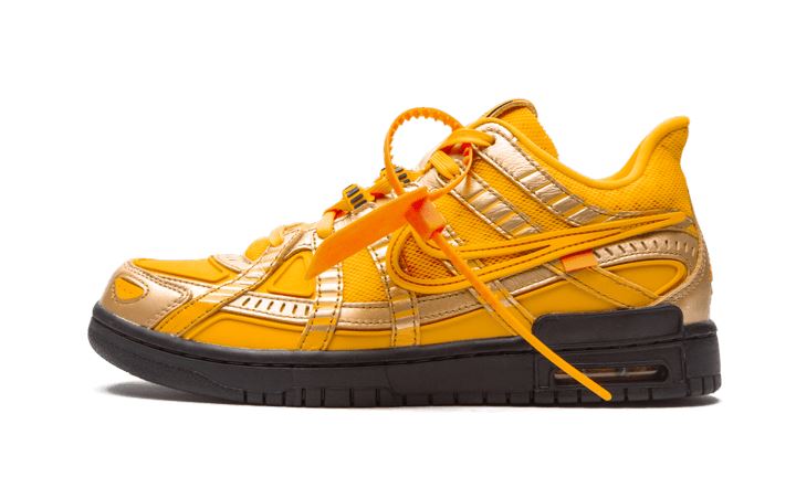 Nike Air Rubber Dunk Off-White University Gold – limitierter Sneaker bei Shade Studios