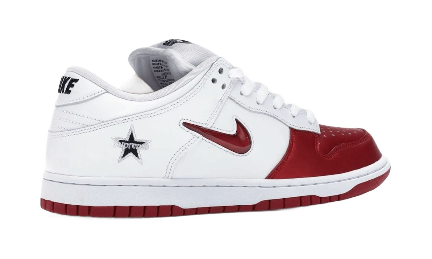 Nike SB Dunk Low Supreme Jewel Swoosh Red