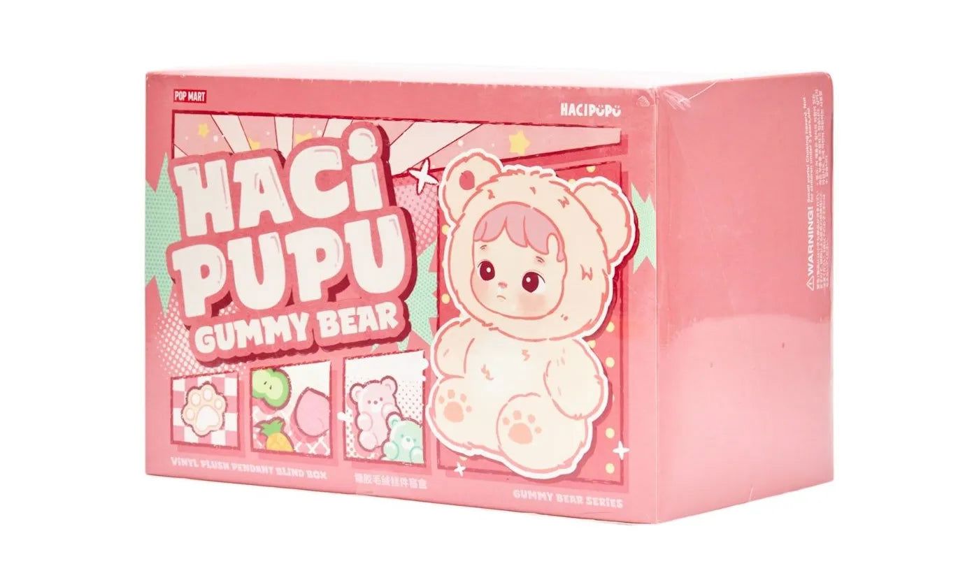 Pop Mart HACIPUPU Gummy Bear Series Vinyl Plush Pendant Sealed Case (6 Blind Box)