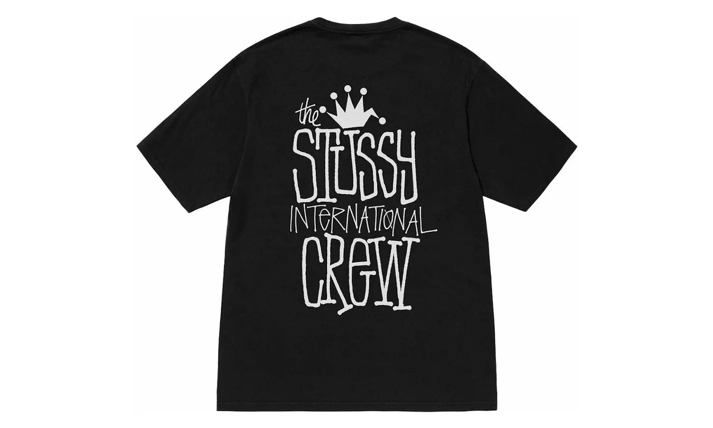Stussy Crown International Pigment Dyed Tee Black - 1905043-BLAC