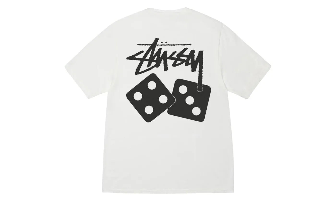 Stussy Dice Pigment Dyed Tee Natural - STUS-SDPDTN-NATURAL