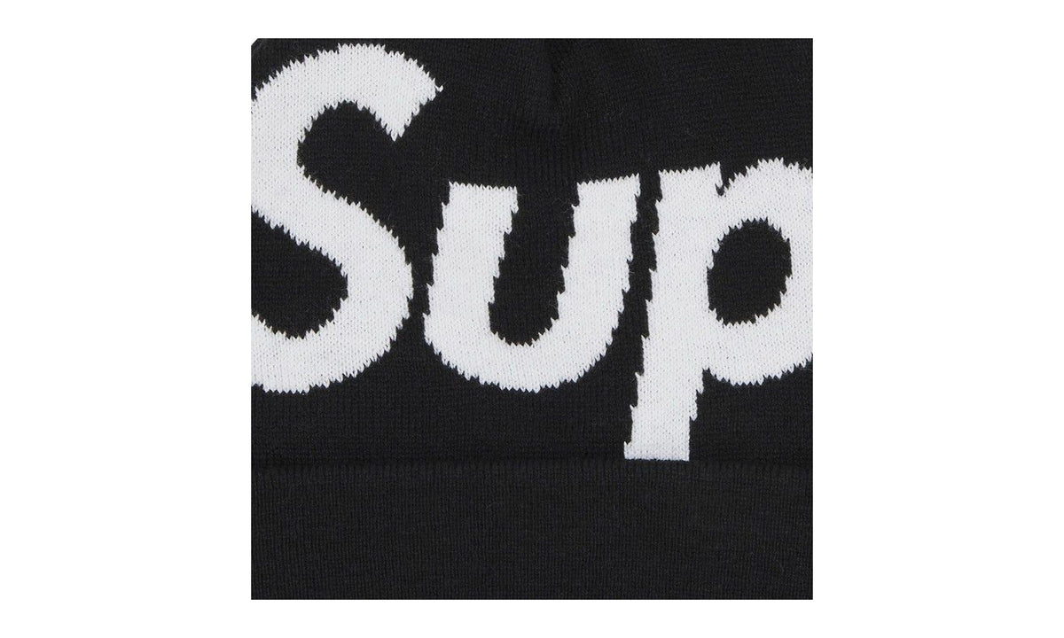 Supreme Big Logo Beanie Black