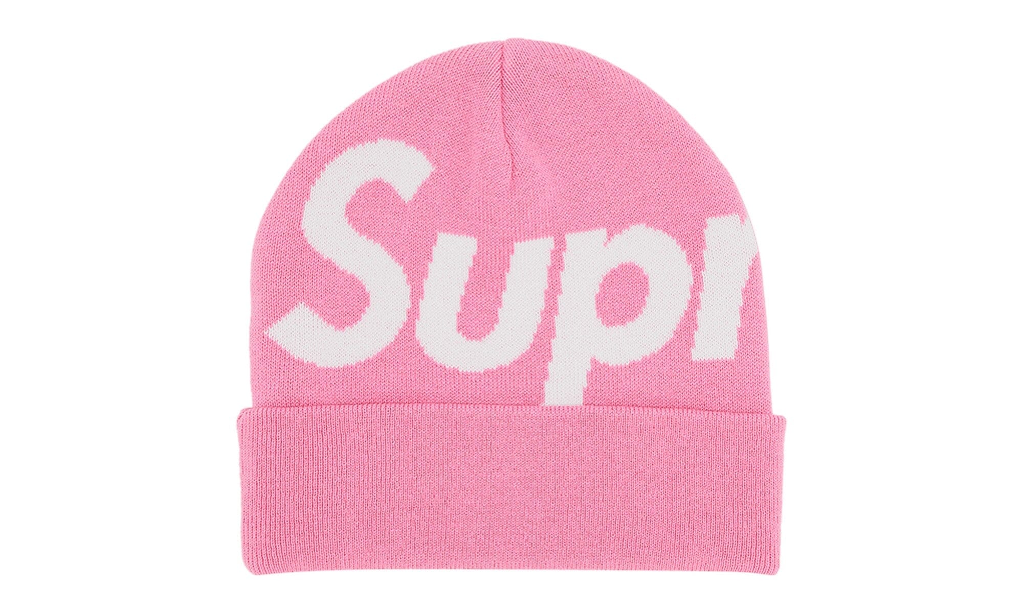 Supreme Big Logo Beanie Pink