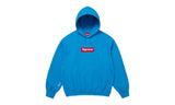 Supreme Box Logo Hooded Sweatshirt Cyan