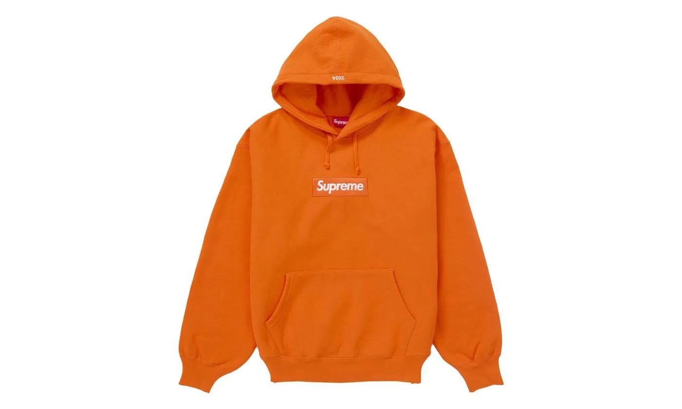 Supreme Box Logo Hooded Sweatshirt Sweatshirt (FW24) Orange