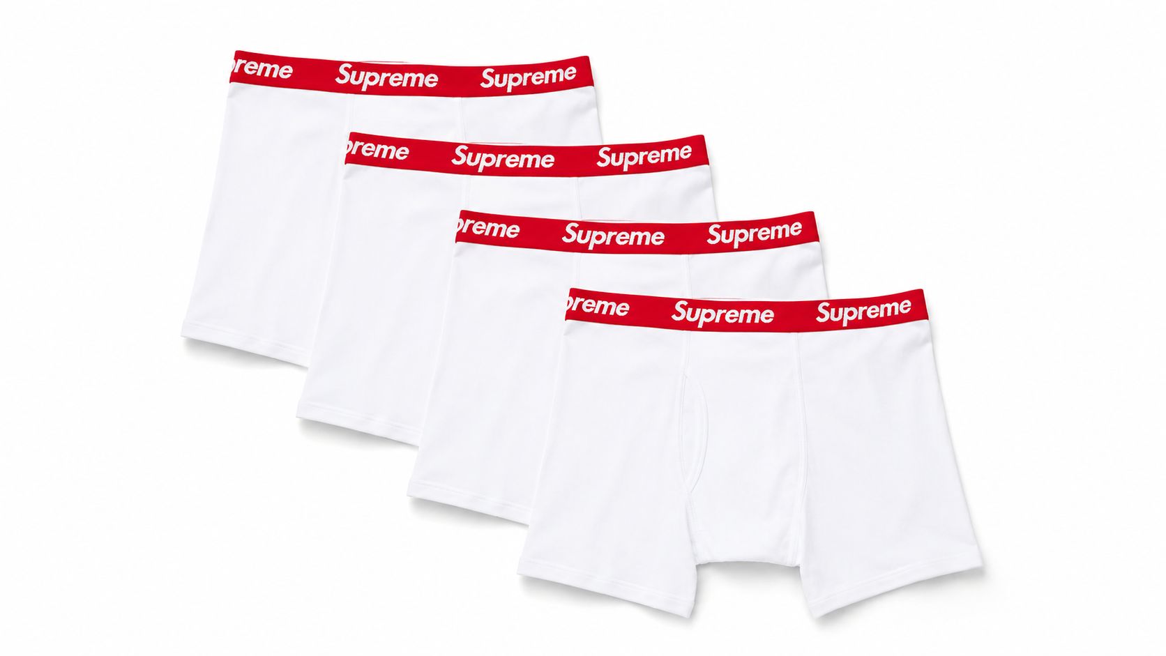 Supreme Hanes Boxer Briefs White apparels Supreme
