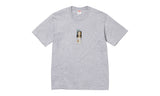 Supreme Prayer Card Box Logo Tee Heather Grey