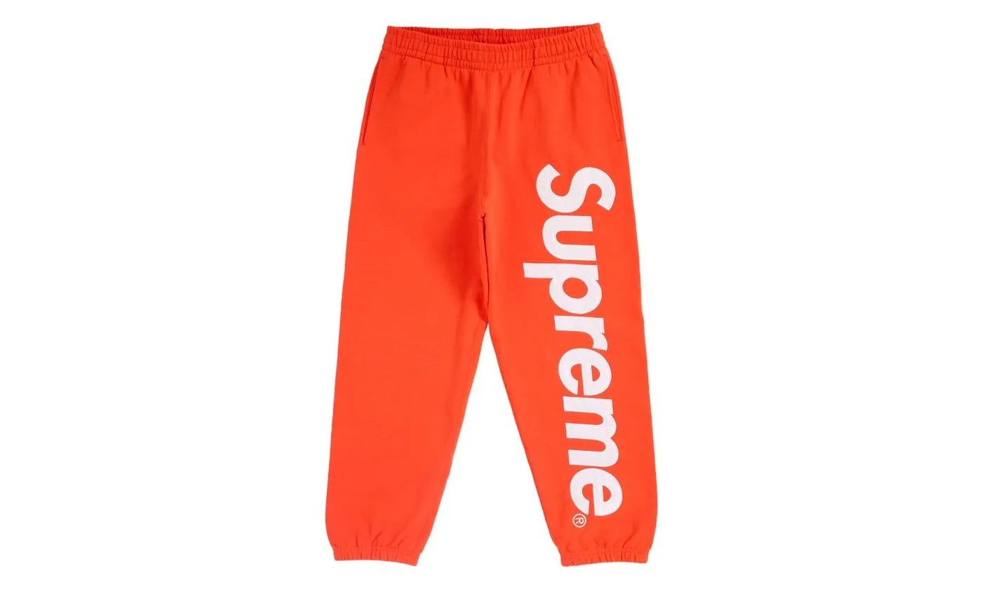 Supreme Satin Applique Sweatpant FW24 Bright Orange