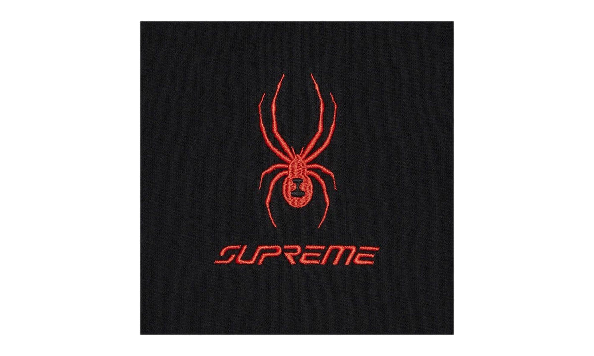 Supreme x Spyder Zip Up Hooded Sweatshirt Black