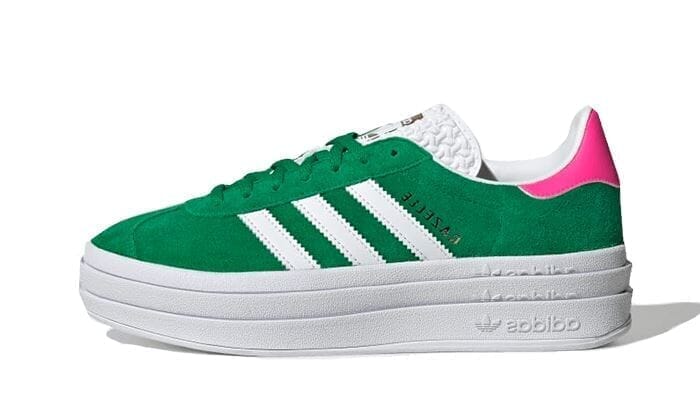 Adidas Gazelle Bold in Green Lucid Pink – original geprüft bei Shade Studios