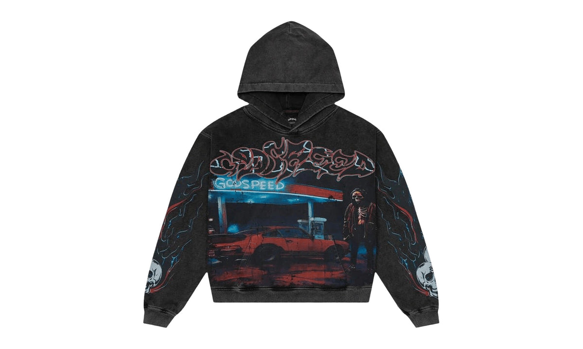 Godspeed Pit Stop Hoodie Black Wash