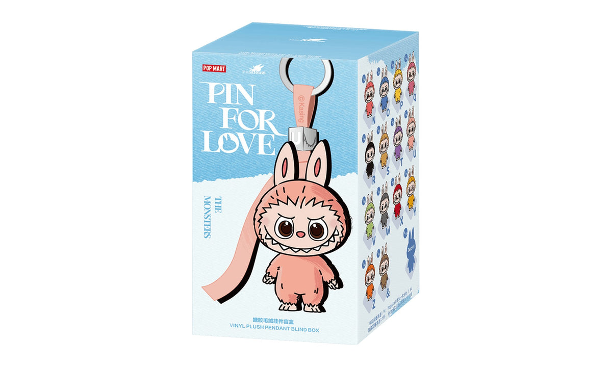 Pop Mart Labubu THE MONSTERS Pin for Love Series N-Z Vinyl Plush Pendant Blind Box Mystery