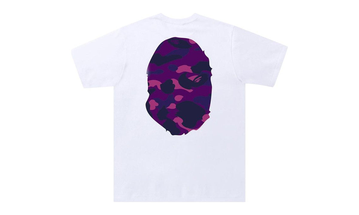 BAPE Color Camo Big Ape Head Tee White/Purple