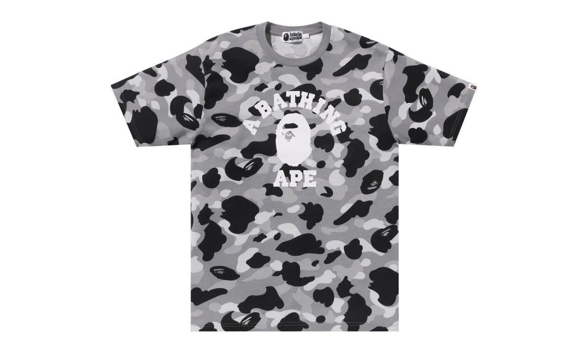 BAPE 1st Camo College Tee Grey