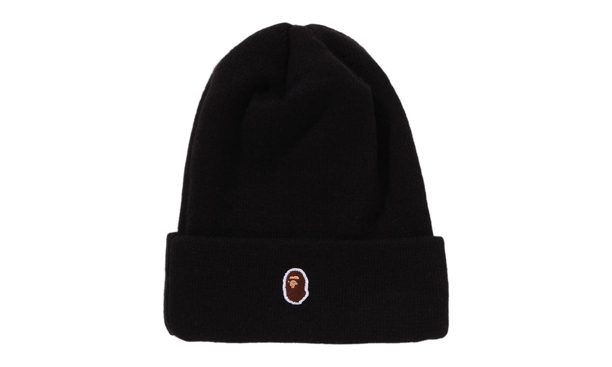BAPE Ape Head One Point x New Era Knit Cap Black