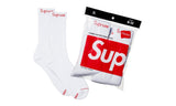 Supreme x Hanes Crew Socks (4 Pack) White