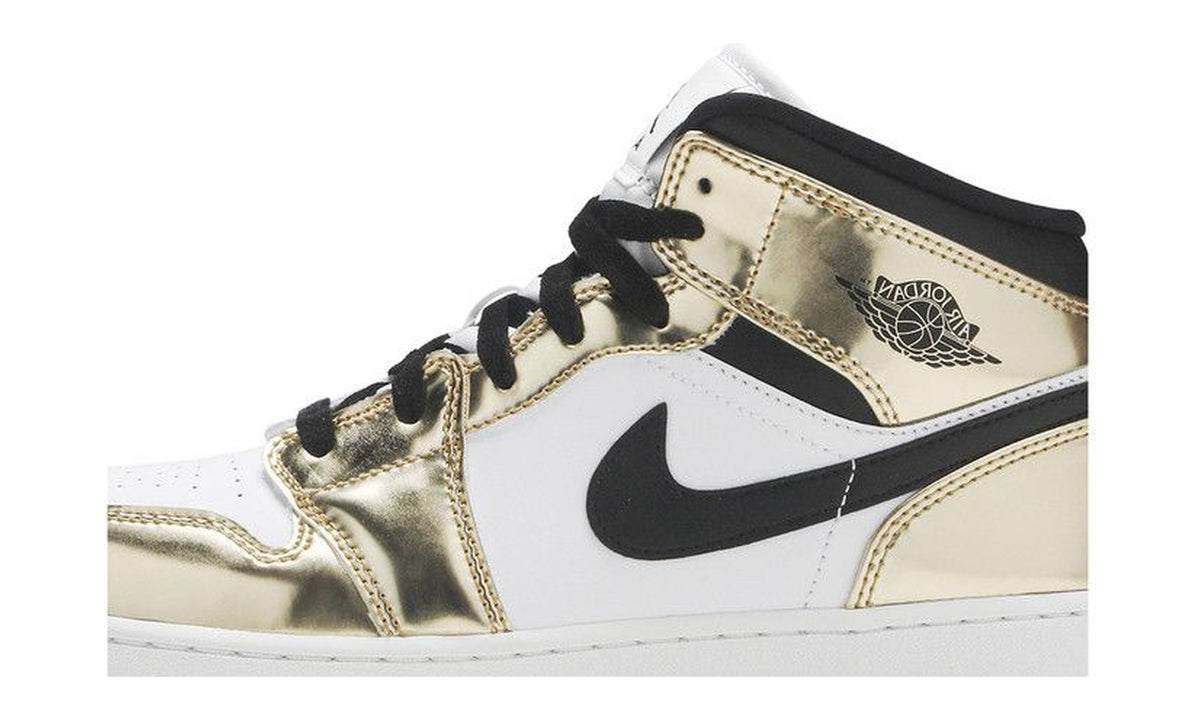 Air Jordan 1 Mid SE GS Metallic Gold