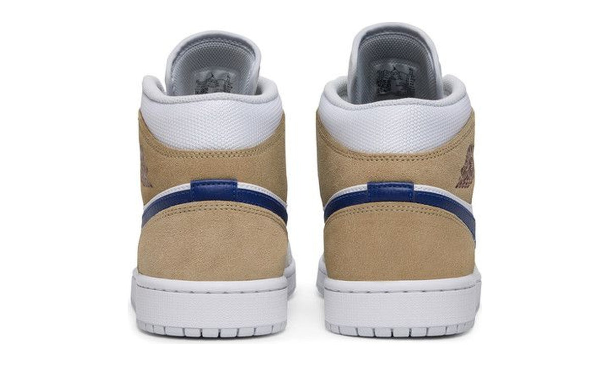 Air Jordan 1 Mid White Khaki Blue Void