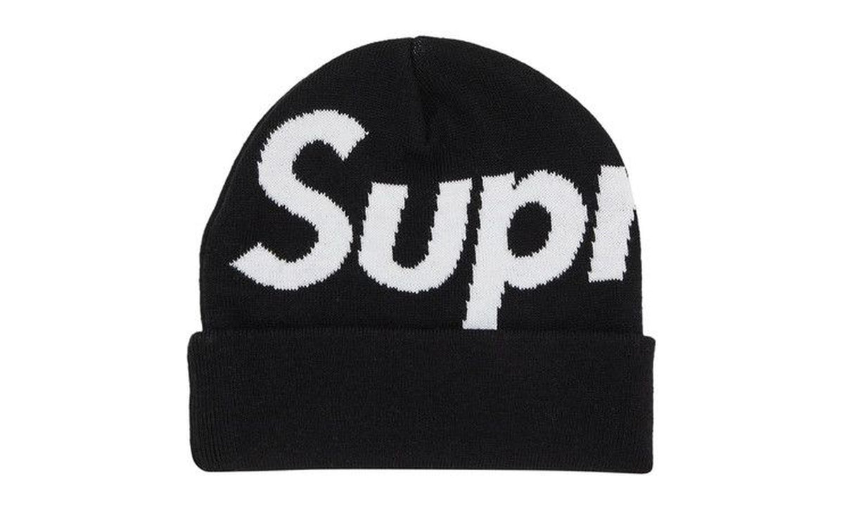 Supreme Big Logo Beanie Black