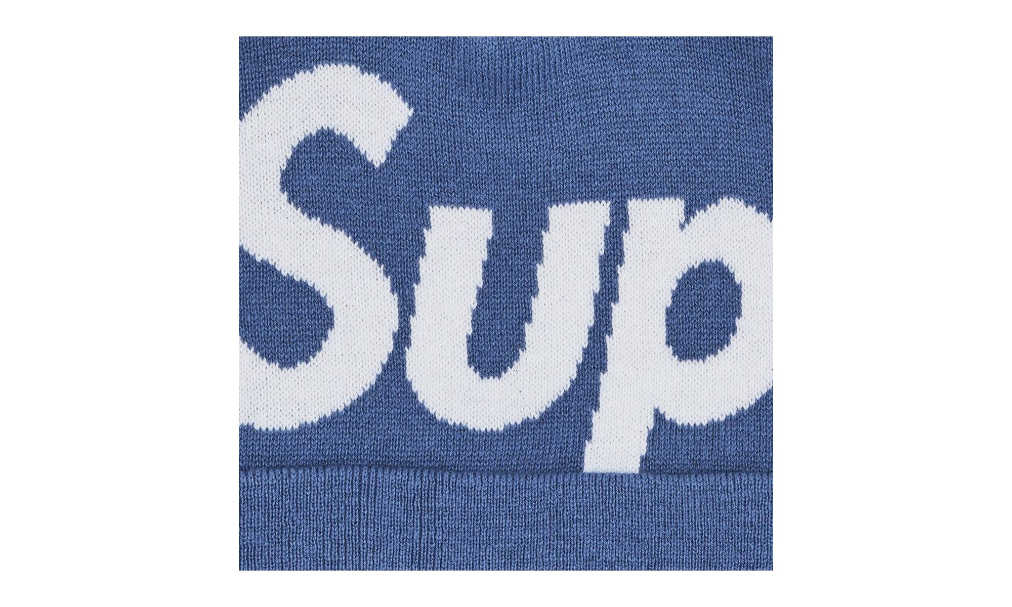 Supreme Big Logo Beanie Slate