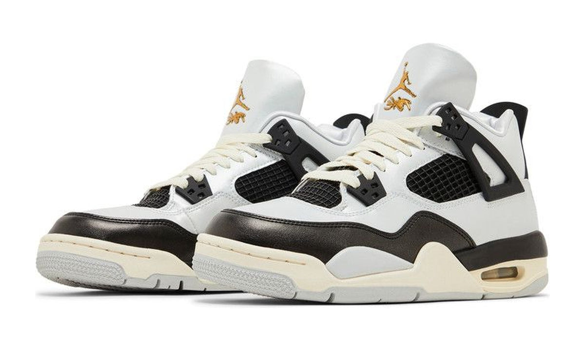 Air Jordan 4 Retro GS Platinum Gold