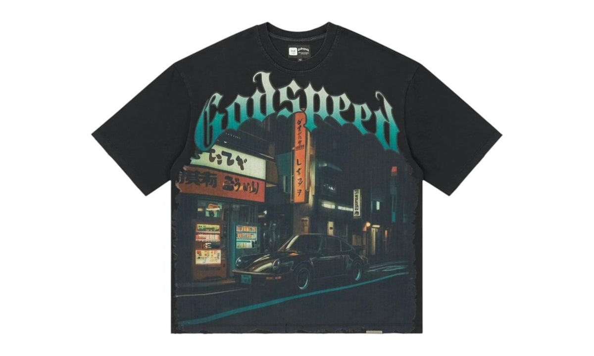 Godspeed Pit Stop Tokyo T-shirt Black Wash