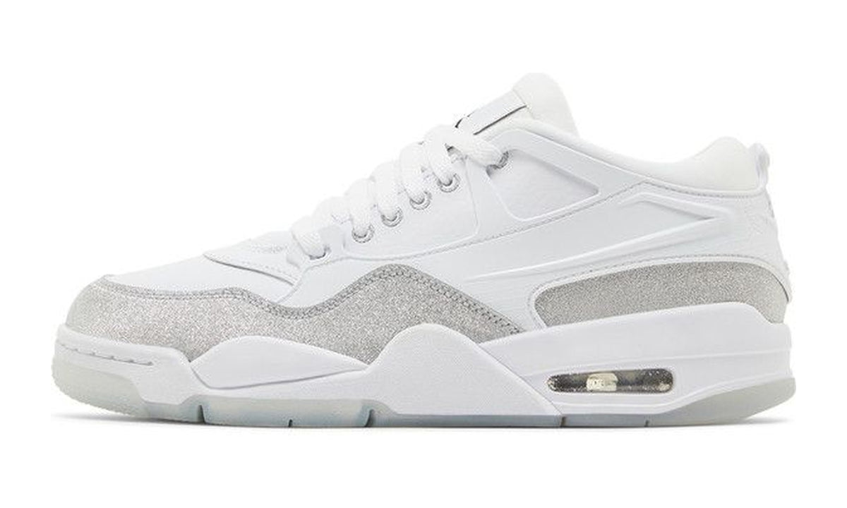 Wmns Air Jordan 4 RM White Silver Glitter