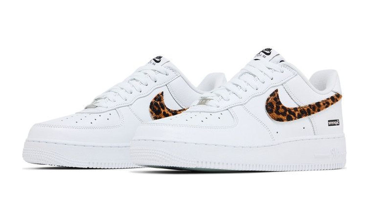 Supreme x GOODENOUGH x Nike Air Force 1 Low White Cheetah Print