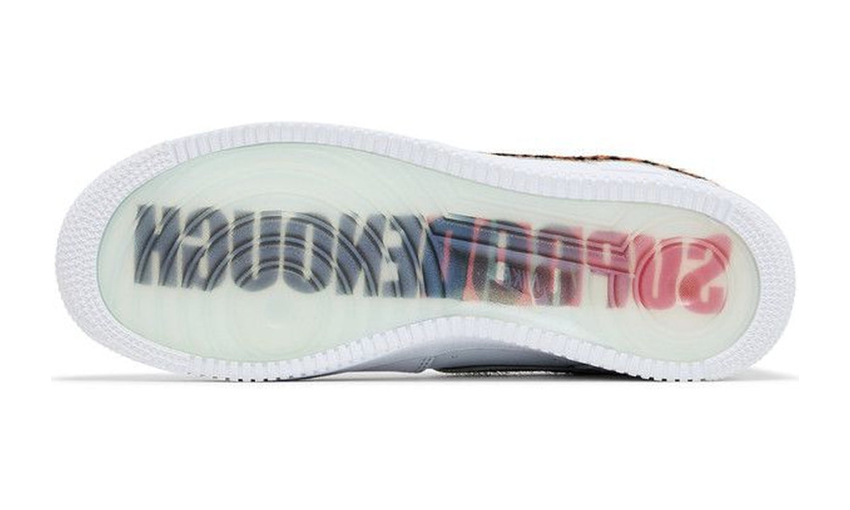 Supreme x GOODENOUGH x Nike Air Force 1 Low White Cheetah Print