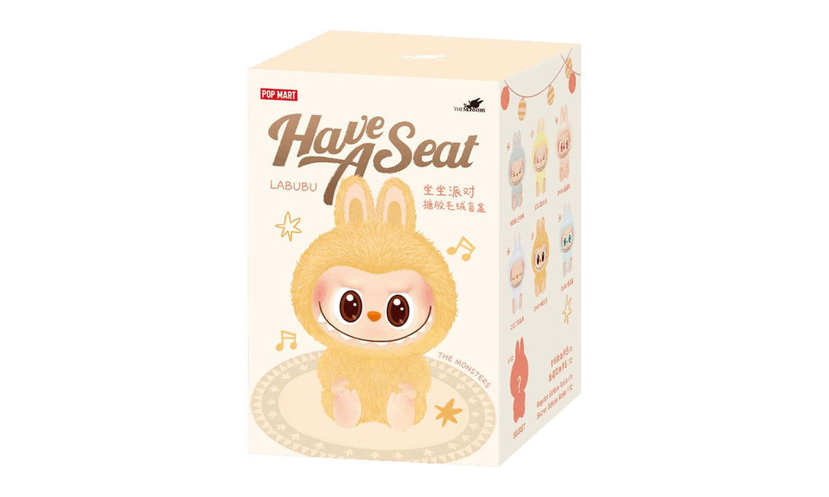 Pop Mart Labubu THE MONSTERS Have a Seat Vinyl Plush Sealed Single Blind Box Mystery