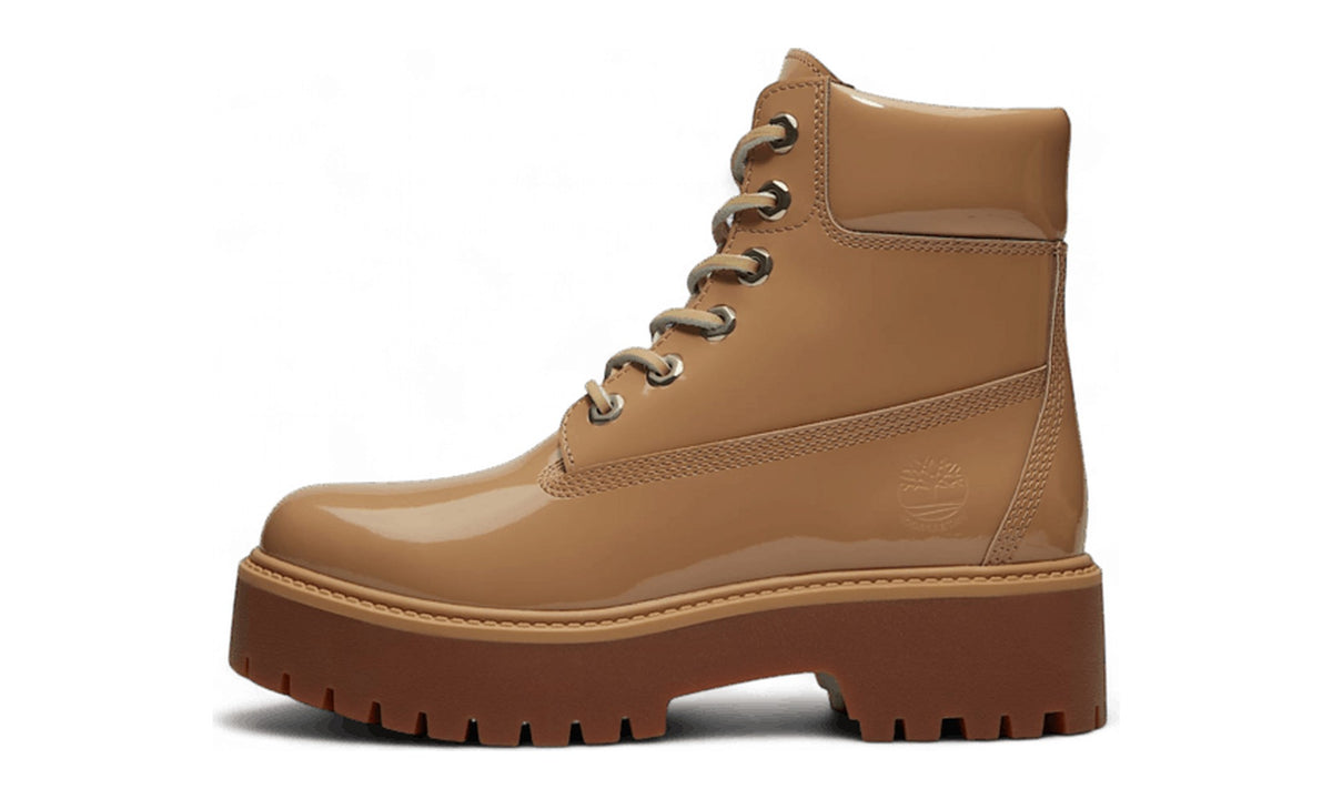 Timberland Wmns Stone Street 6 Inch Waterproof Platform Boot Beige
