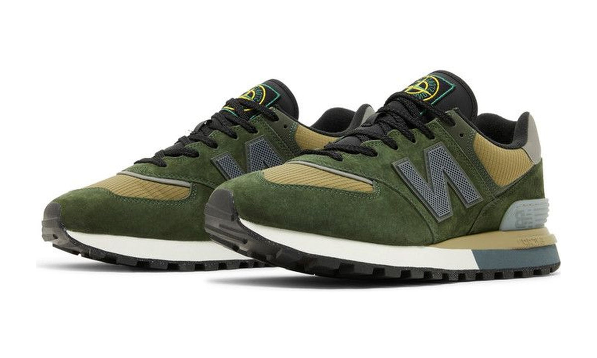Stone Island x New Balance 574 Legacy Dark Green