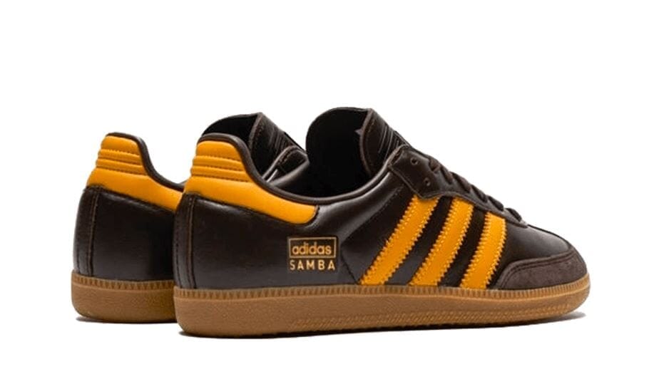 Adidas Samba OG Dark Brown Yellow - IG6174