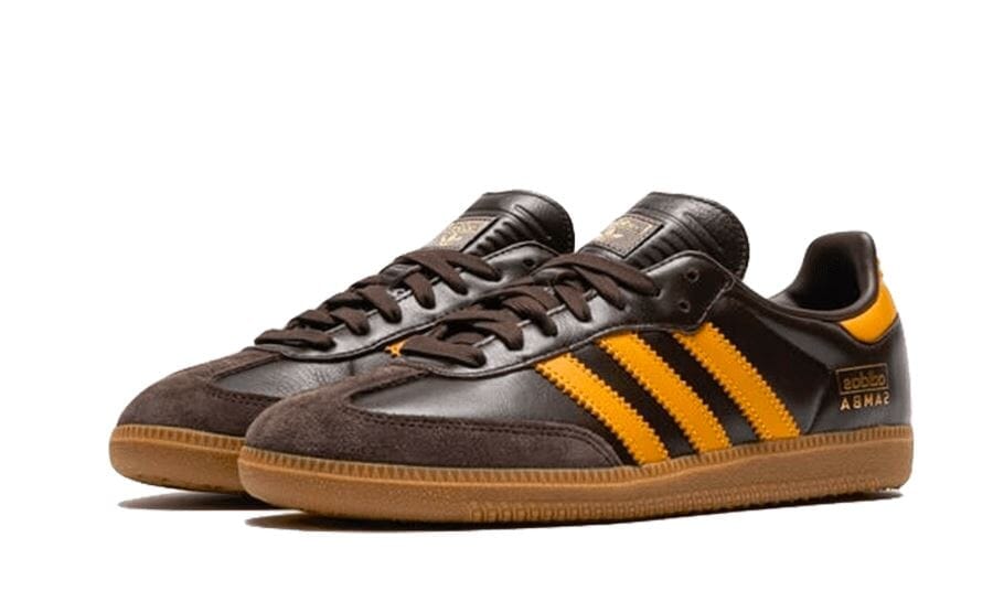 Adidas Samba OG Dark Brown Yellow - IG6174
