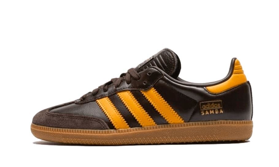 Adidas Samba OG Dark Brown Yellow - IG6174