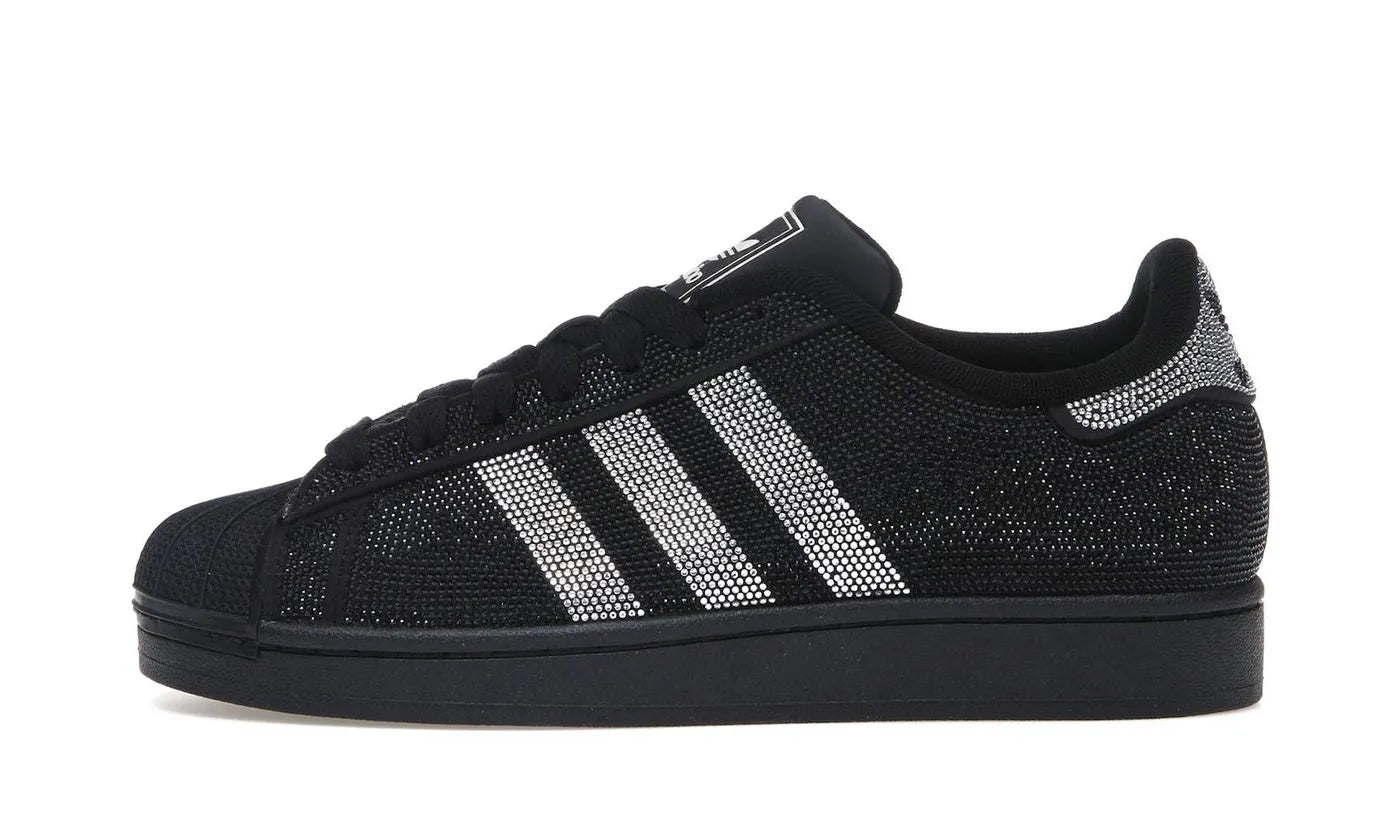 Superstar II Rhinestone Black Silver - IH4200