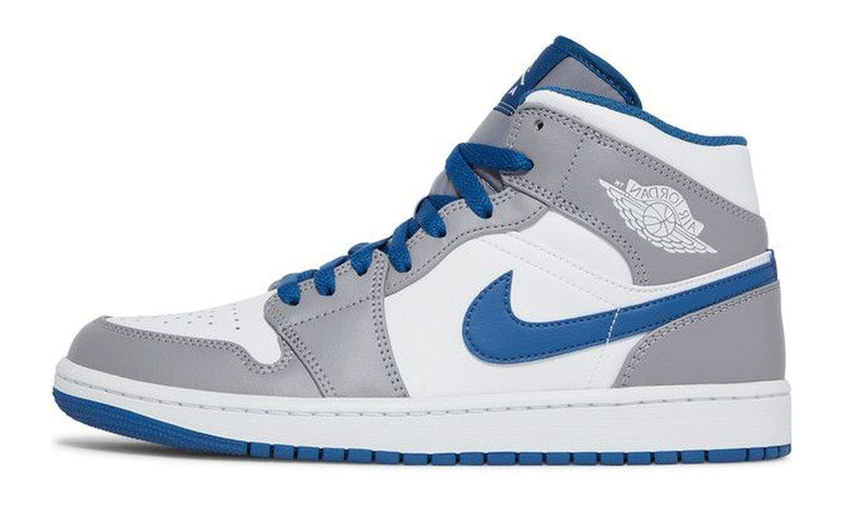 Air Jordan 1 Mid Cement True Blue