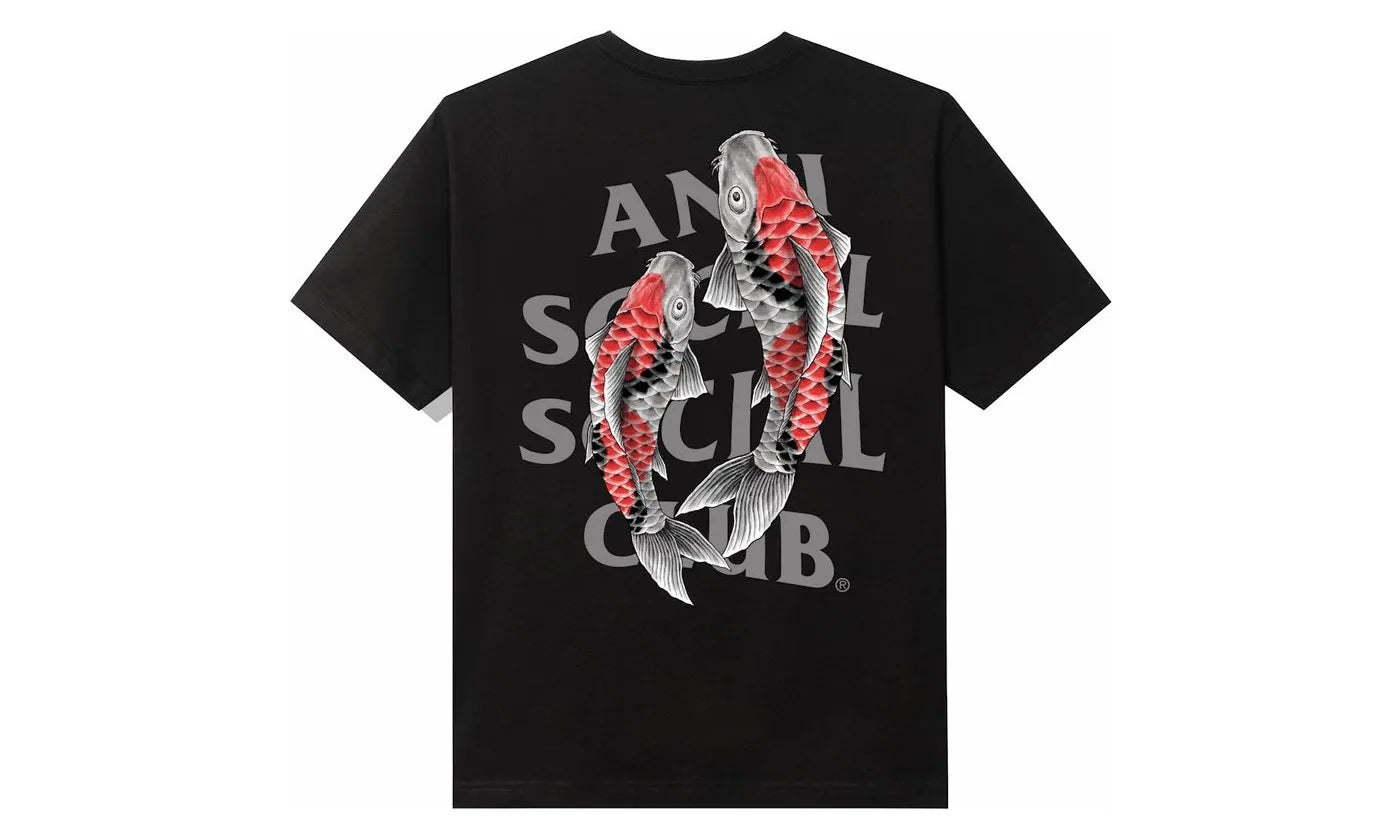 Anti Social Social Club Koi Garden 3M Reflective Tee Black - ASSC-ASSCKG3R-MULTI