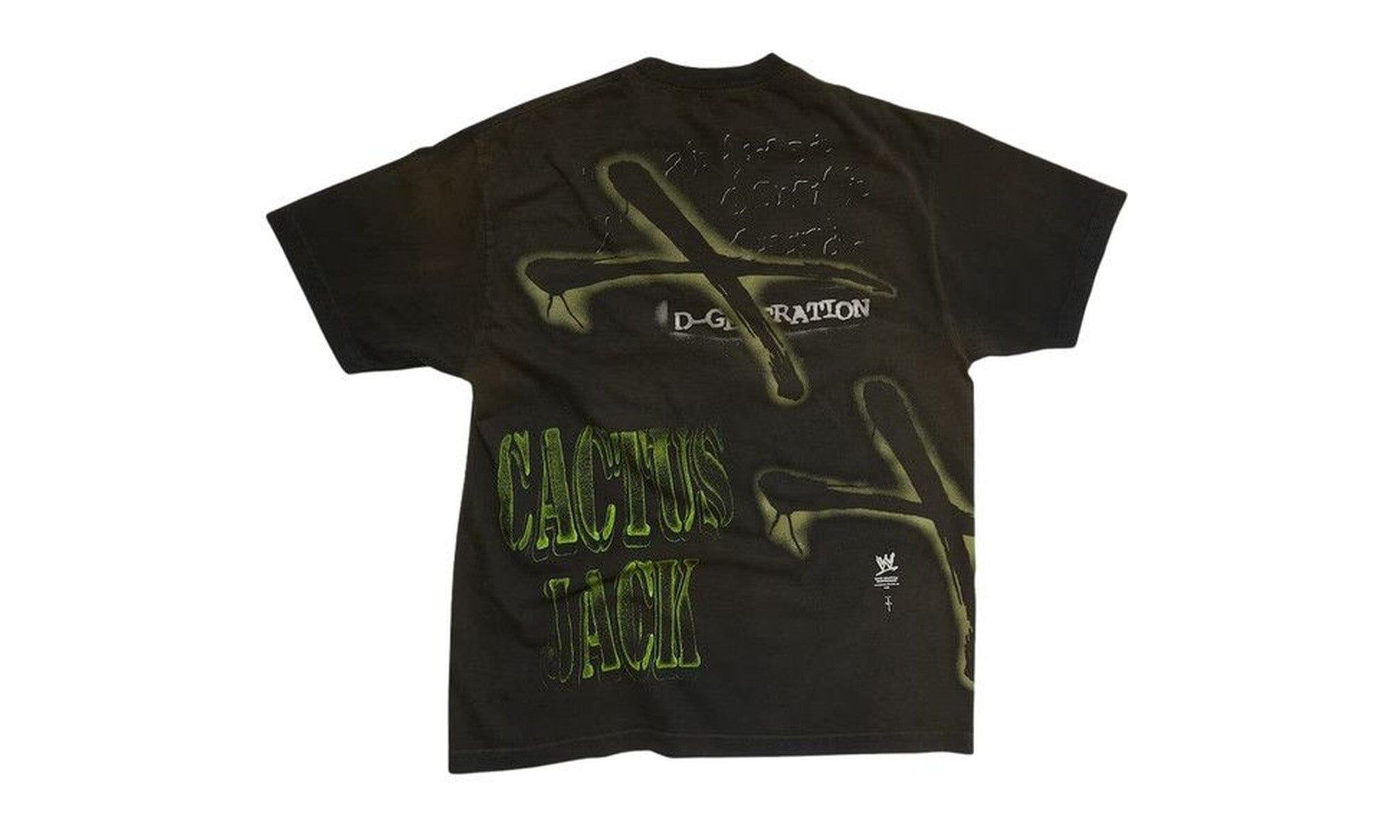Cactus Jack by Travis Scott x WWE Two Words T-Shirt DX Black