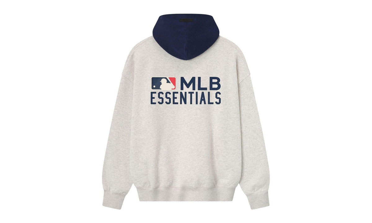 Fear of God Essentials MLB Sport Hoodie Oatmeal Heather/Midnight Navy – Ansicht 4