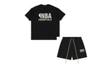 Fear of God Essentials x NBA Black/Grey — Set (T-Shirt & Shorts)