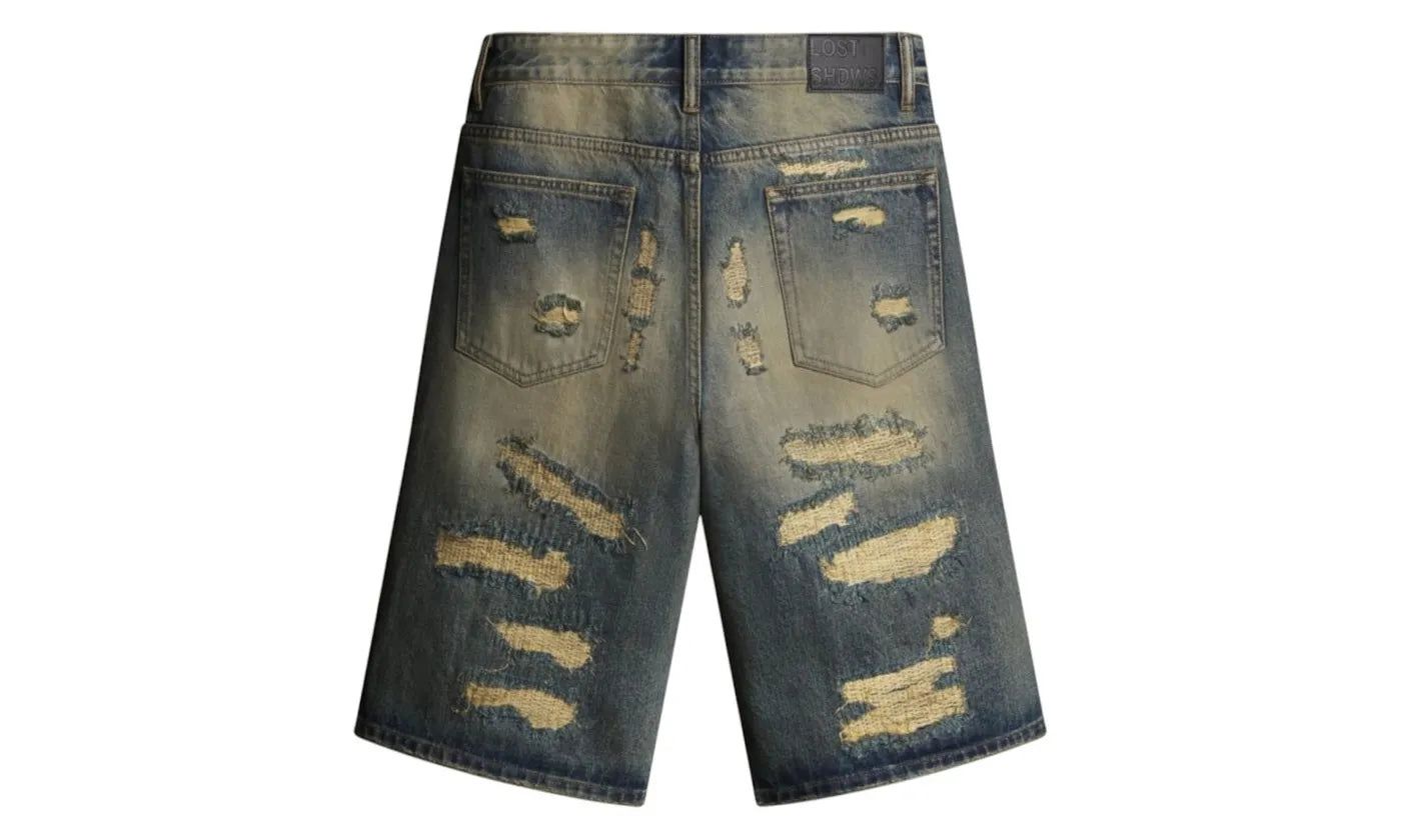 LOSTSHDWS Dstry Denim Shorts Black - LST-43-22572-BL