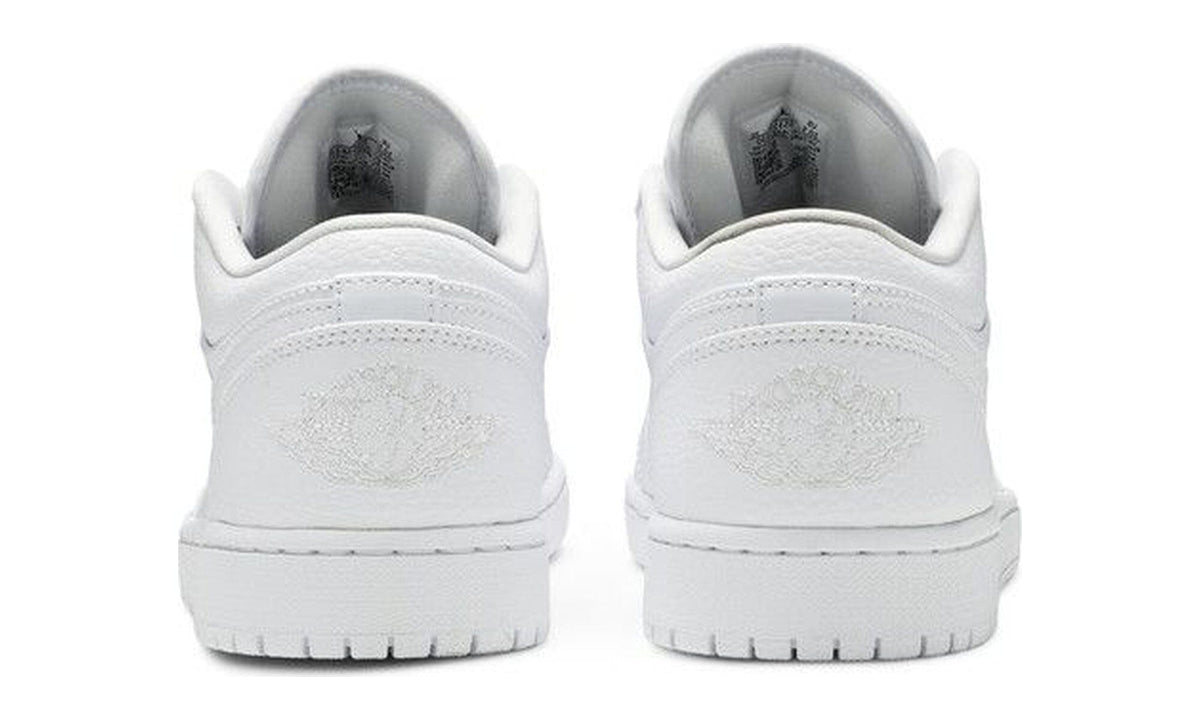 Nike Air Jordan 1 Low Triple White Tumbled Leather