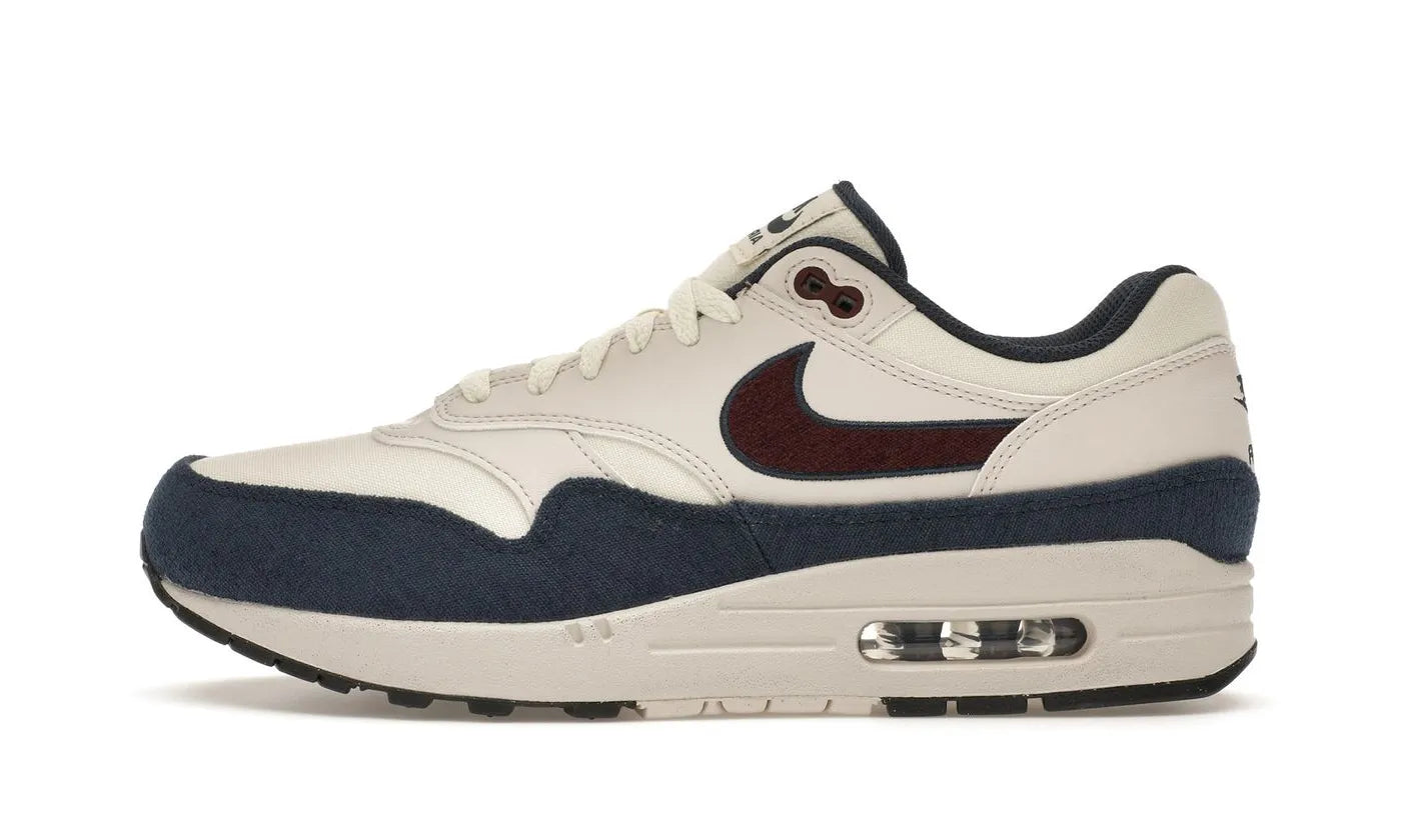Nike Air Max 1 Coconut Milk Burgundy Crush Navy - FN6952-103