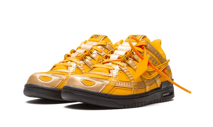 Nike Air Rubber Dunk Off-White University Gold – limitierter Sneaker bei Shade Studios