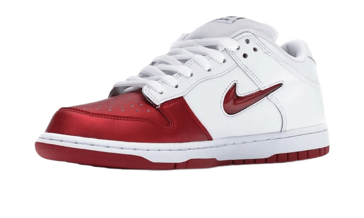 Nike SB Dunk Low Supreme Jewel Swoosh Red