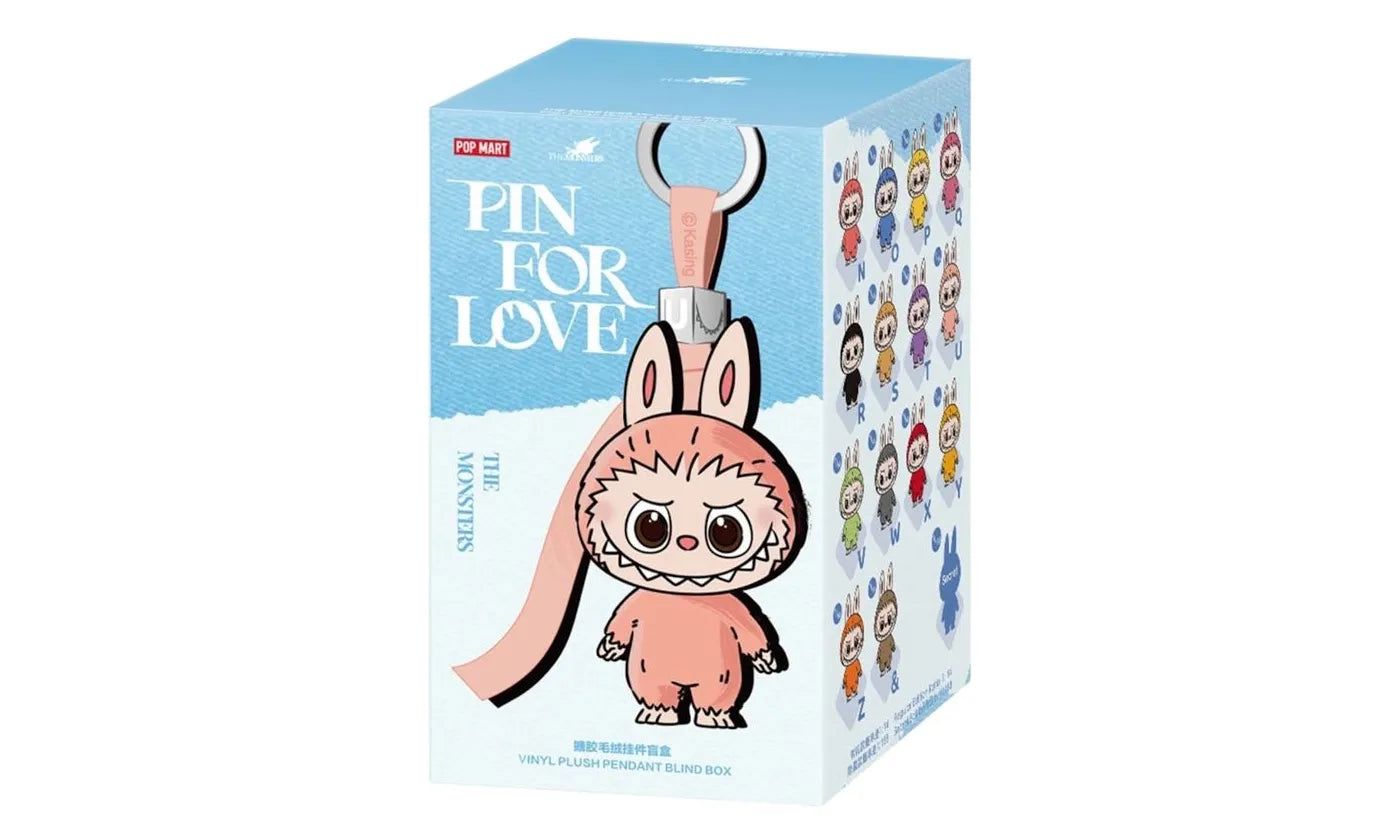 Pop Mart Labubu The Monsters Pin for Love Series Vinyl Plush Pendant (N-Z) Single Blind Box