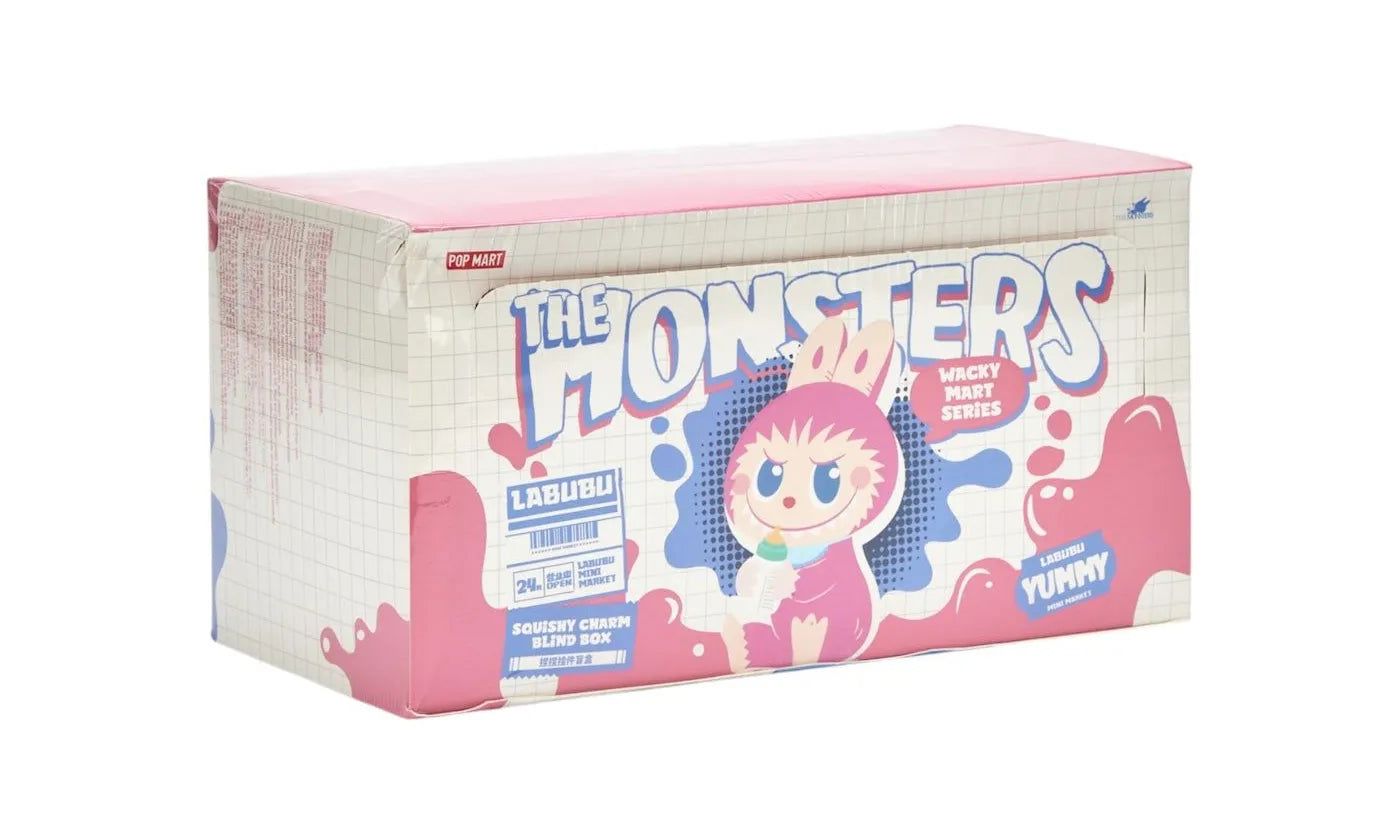 Pop Mart Labubu The Monsters Wacky Mart Series Squishy Charm Sealed Case (6 Blind Box)