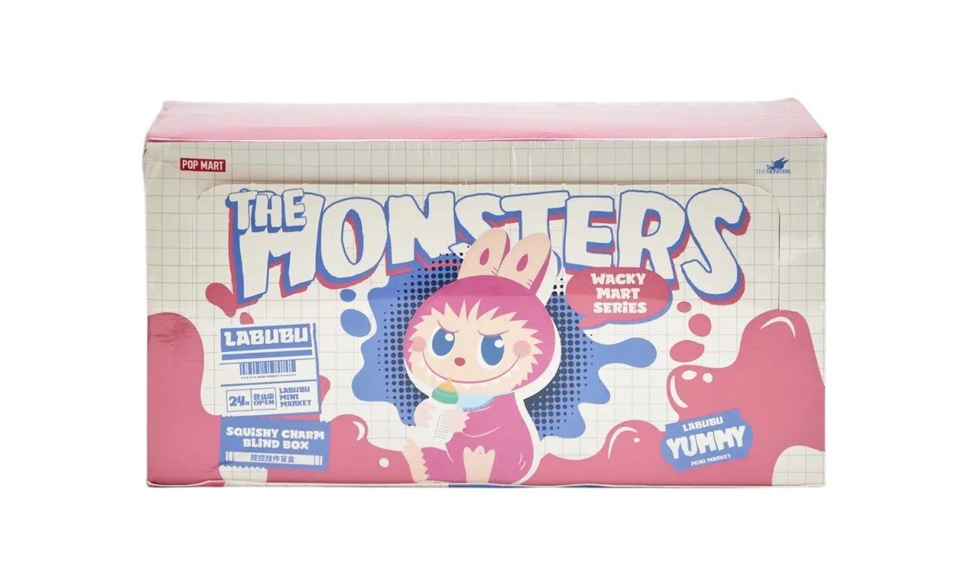 Pop Mart Labubu The Monsters Wacky Mart Series Squishy Charm Sealed Case (6 Blind Box)