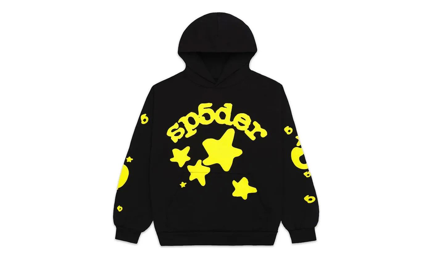 Sp5der Beluga Hoodie Onyx/Yellow